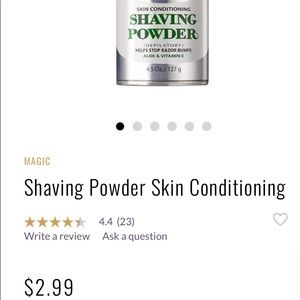 Shaving powder skin conditioning